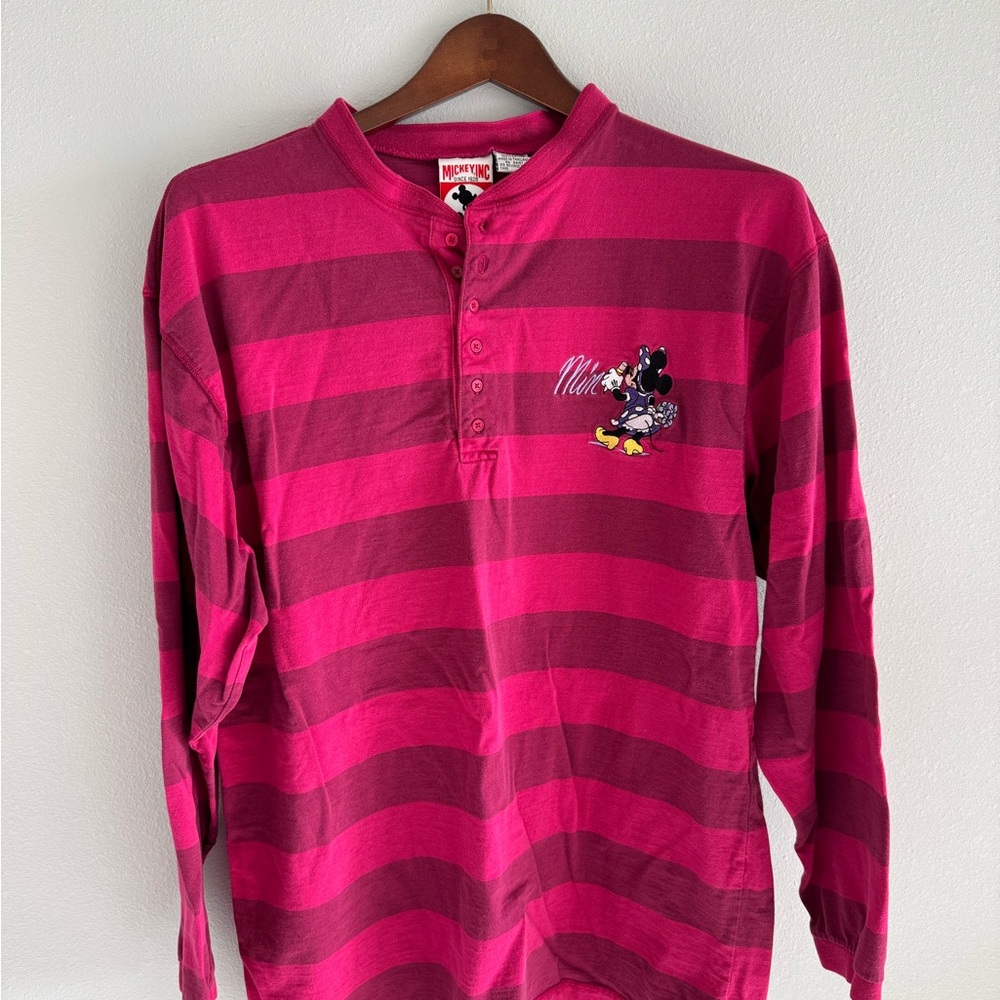 Disney Minnie Mouse Striped Henley Shirt